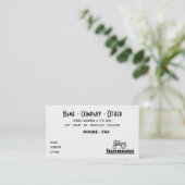 Funny Tractor aanpassen Visitekaartje (Staand voorkant)