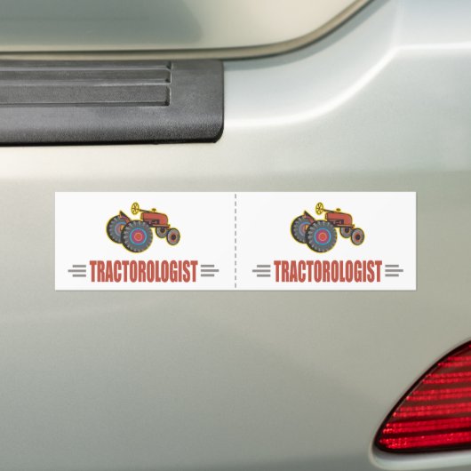Funny Tractor Bumpersticker (Op auto)