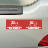 Funny Tractor Bumpersticker (Op auto)