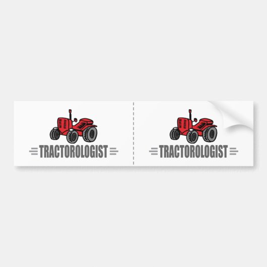 Funny Tractor Bumpersticker (Voorkant)
