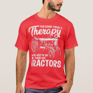 Funny Tractor Farmer Therapy  Boerderij Tractor T-shirt