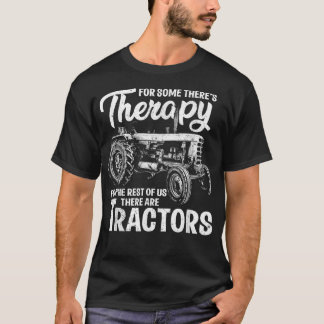 Funny Tractor Farmer Therapy  Boerderij Tractor T-shirt