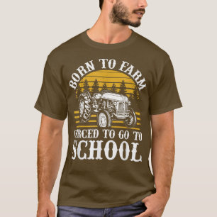 Funny Tractor Graphic Boys Farmer T-shirt