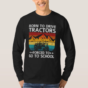 Funny Tractor Graphic voor meisjes en jongens T-shirt