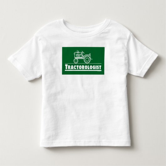 Funny Tractor Humoureuze Tractoroloog Green Kinder Shirts (Voorkant)