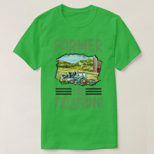 Funny Tractor Idea Farmer in opleiding T-shirt (Design voorkant)
