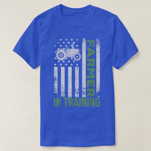 Funny Tractor Idea Farmer in training T-SH T-shirt (Design voorkant)