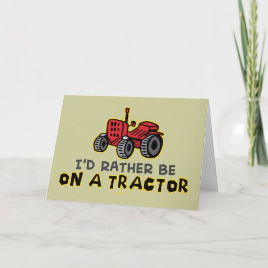 Funny Tractor Kaart (Voorkant)