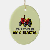 Funny Tractor Keramisch Ornament (Rechts)