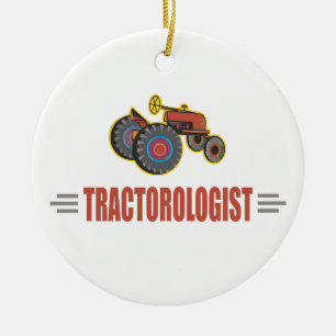 Funny Tractor Keramisch Ornament