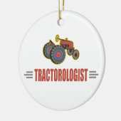Funny Tractor Keramisch Ornament (Links)