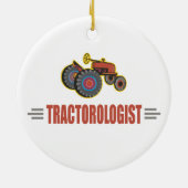 Funny Tractor Keramisch Ornament (Achterkant)