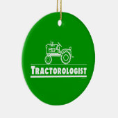 Funny Tractor Keramisch Ornament (Rechts)