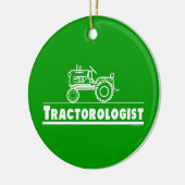 Funny Tractor Keramisch Ornament (Links)