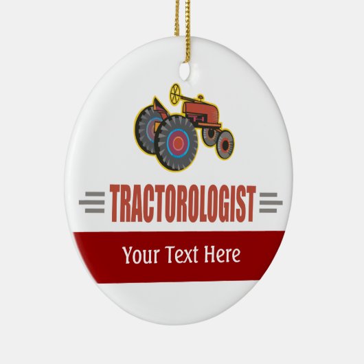 Funny Tractor Keramisch Ornament (Rechts)