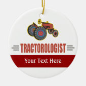 Funny Tractor Keramisch Ornament (Voorkant)