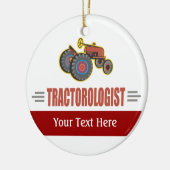 Funny Tractor Keramisch Ornament (Links)