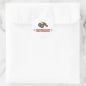 Funny Tractor Ronde Sticker (Tas)