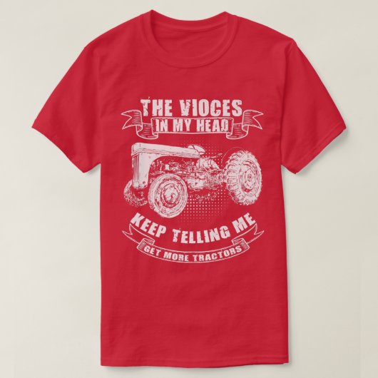 Funny Tractor Tee Get More Tractors Farmer Design T-shirt (Design voorkant)