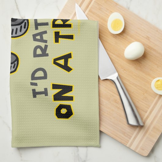 Funny Tractor Theedoek (Quarter Fold)