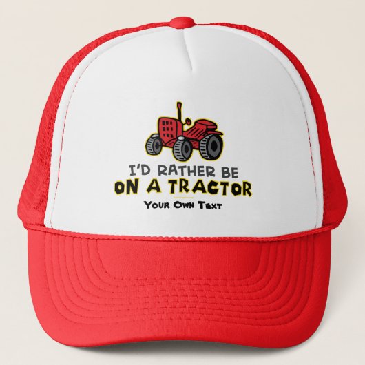 Funny Tractor Trucker Pet (Voorkant)