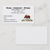 Funny Tractor Visitekaartje (Voorkant / Achterkant)