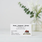 Funny Tractor Visitekaartje (Staand voorkant)