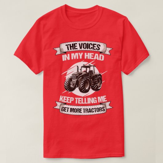 Funny Tractors Farmer Rancher Truck 2 T-shirt (Design voorkant)