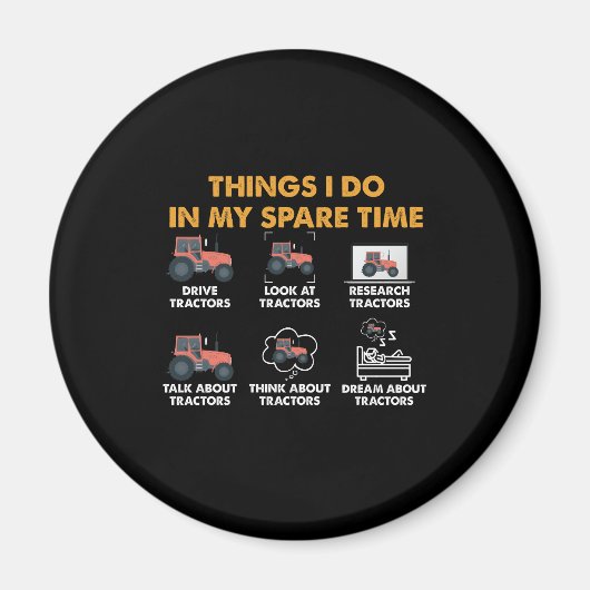 Funny Tractors laten dingen over die ik in mijn vr Magneet (Voorkant)