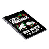 Funny Trading Quote Bull & Candlestick Daytrading  Notitieboek (Rechterzijde)