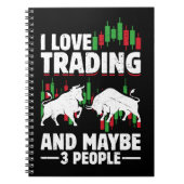 Funny Trading Quote Bull & Candlestick Daytrading  Notitieboek (Voorkant)