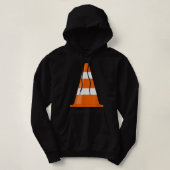 Funny Traffic Cone Costume Easy Simple Halloween C Hoodie (Design voorkant)