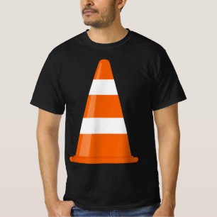 Funny Traffic Cone Costume Easy Simple Halloween C T-shirt