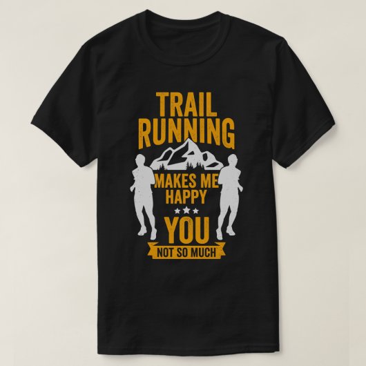 Funny Trail Runner Gift T-shirt (Design voorkant)