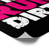 Funny Trail Runner Girl Good Poster (Hoek)