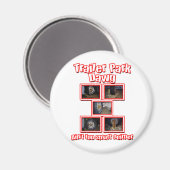 Funny Trailer Park Dawg Red Magneet (Voorkant / Achterkant)