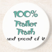 Funny Trailer Park Sandstone Onderzetter (Voorkant)