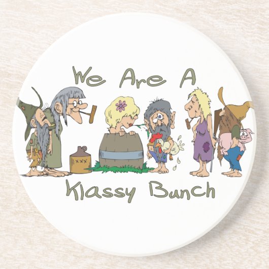 Funny Trailer Park Sandstone Onderzetter (Voorkant)