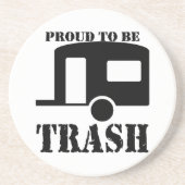 Funny Trailer Park Sandstone Onderzetter (Voorkant)