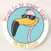 Funny Trailer Park Sandstone Onderzetter (Voorkant)