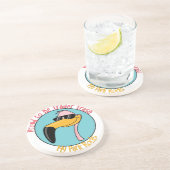 Funny Trailer Park Sandstone Onderzetter (Zijkant)