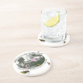 Funny Trailer Park Sandstone Onderzetter (Zijkant)