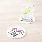 Funny Trailer Park Sandstone Onderzetter (Zijkant)