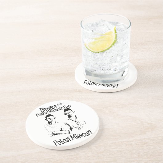 Funny Trailer Park Sandstone Onderzetter (Zijkant)