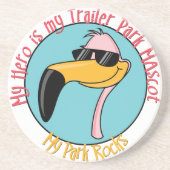 Funny Trailer Park Sandstone Onderzetter (Voorkant)