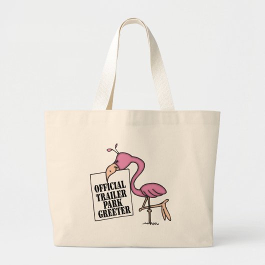 Funny Trailer Park Shirt Grote Tote Bag (Voorkant)