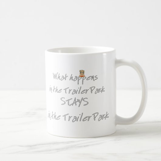 Funny Trailer Park Shirt Koffiemok (Rechts)