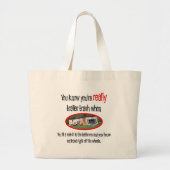 Funny Trailer Park Shirten en Gifts Grote Tote Bag (Voorkant)