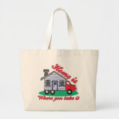Funny Trailer Park Shirten en Gifts Grote Tote Bag (Voorkant)