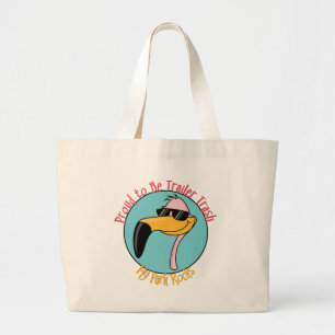 Funny Trailer Park Shirten en Gifts Grote Tote Bag